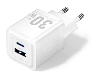 Vention Ładowarka 1x USB-A 1x USB-C GaN 30W biała - 1543396 - zdjęcie 1